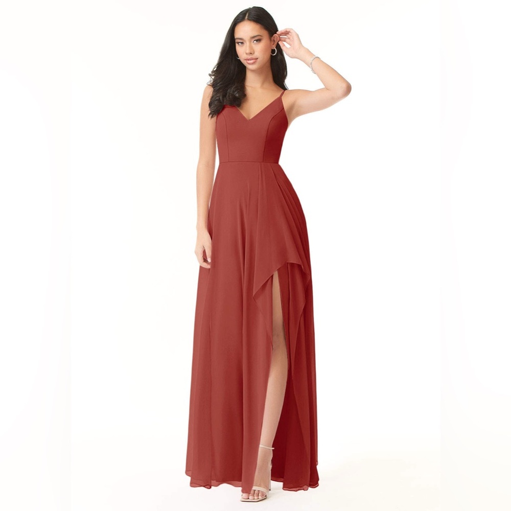 Azazie Bridesmaid Collette A10 - Terracotta
